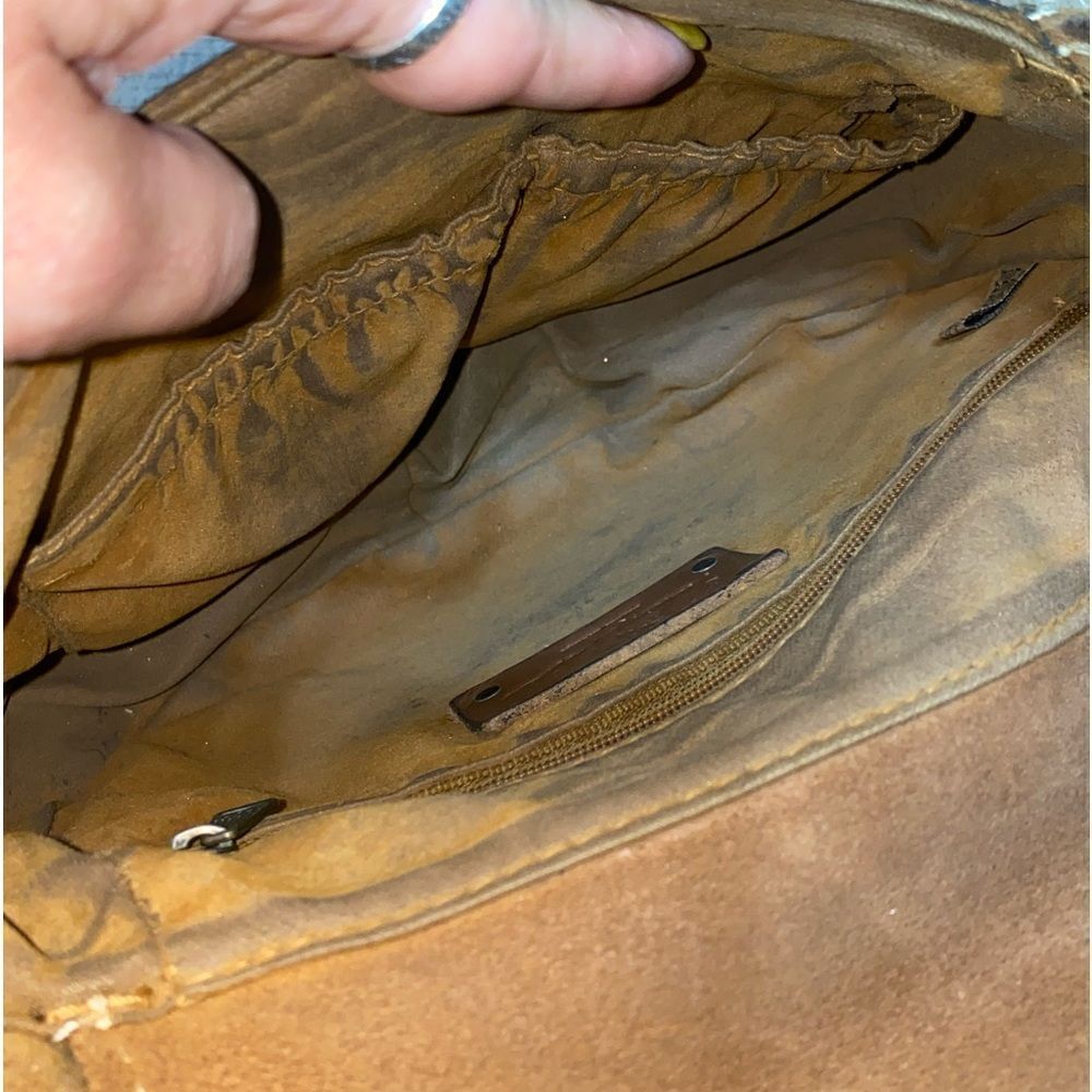 Patricia nash tooled leather flap shoulder bag - Picture 8 of 12